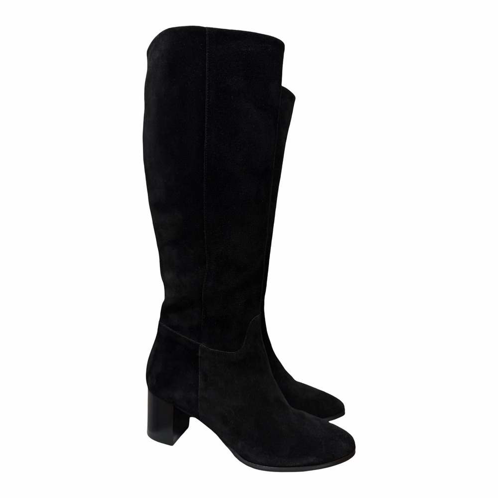 Sezane Adele Heeled Knee High Boots Womens US 7 FR 38 Black Rare Archive NWOB